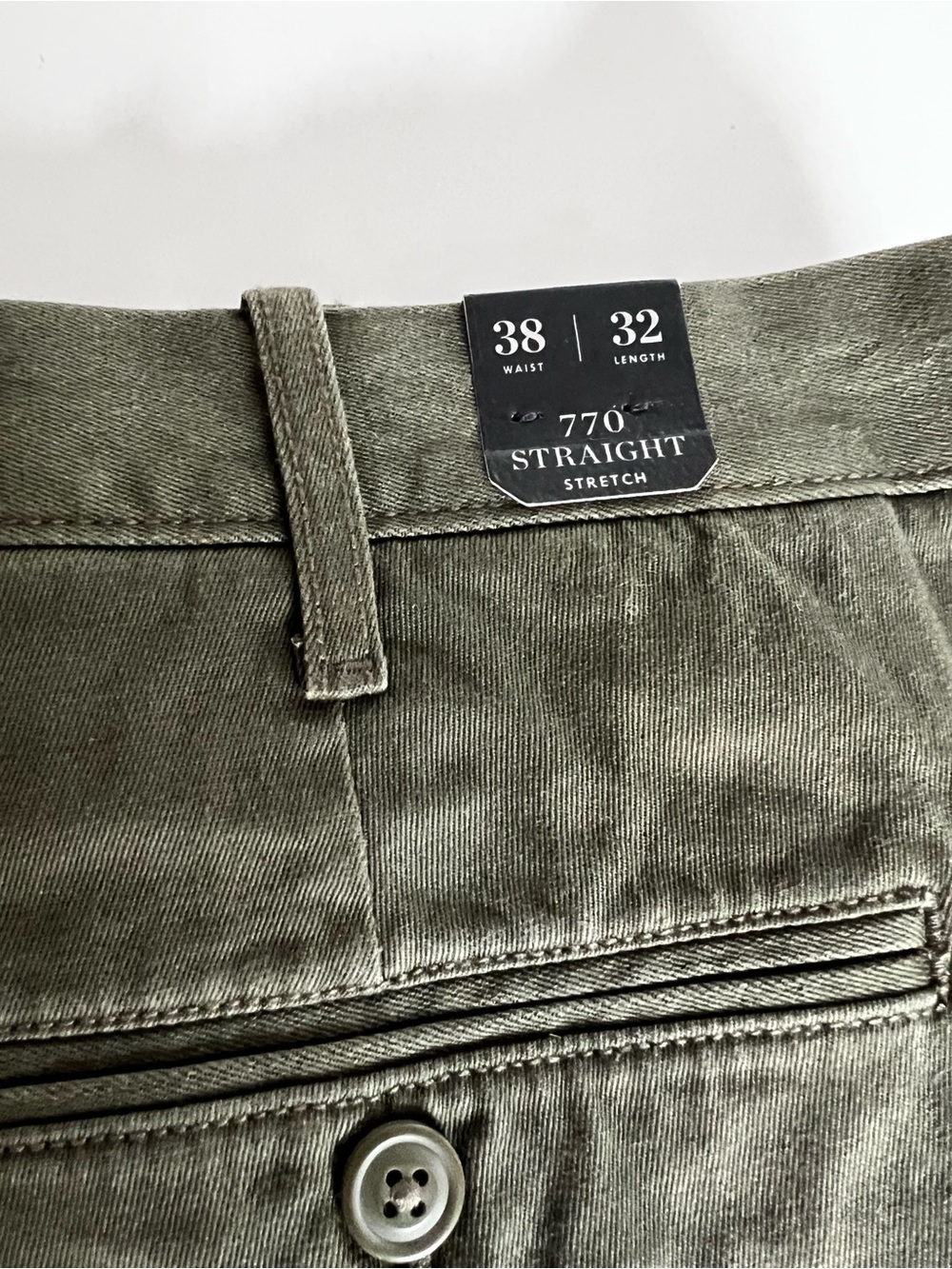 J. Crew Men's Olive Green Stretch Chino Pants 38. New with tags - Picture 2 of 13